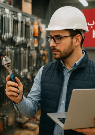 ابزار کارکوب ترکیب هوشمند فروش اینترنتی و حضوری ابزار حرفه‌ای