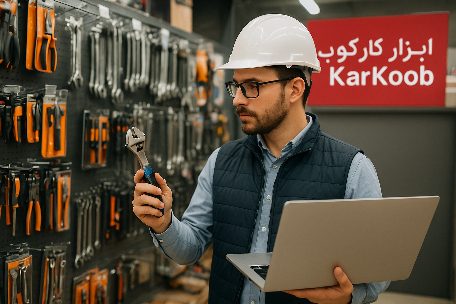 ابزار کارکوب ترکیب هوشمند فروش اینترنتی و حضوری ابزار حرفه‌ای