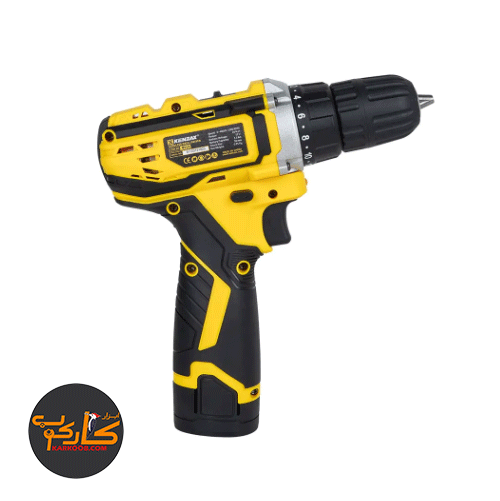 دریل شارژی 12 ولت دو باتری 8112 کنزاکس